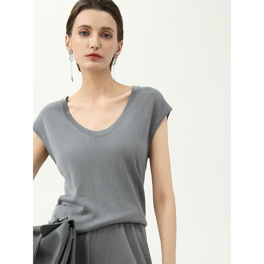 COCOBELLA[100%莱赛尔]慵懒风通勤休闲针织衫气质开衫MZ3185 商品图1