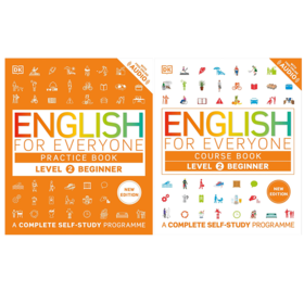 【中商原版】英文原版 DK人人学英语2 课本+练习册 English for Everyone Level 2 Beginners Course Practice Book 进口图书