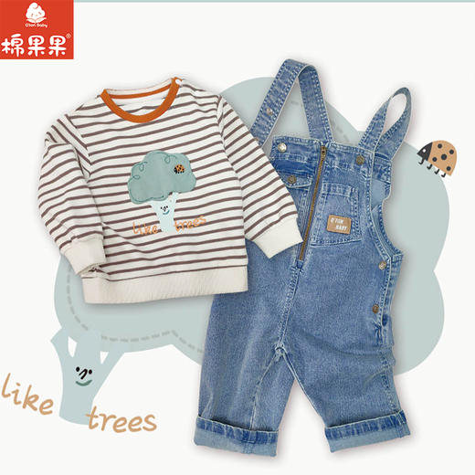 棉果果春季新品商场同款男童圆领卫衣M112180225130 商品图0