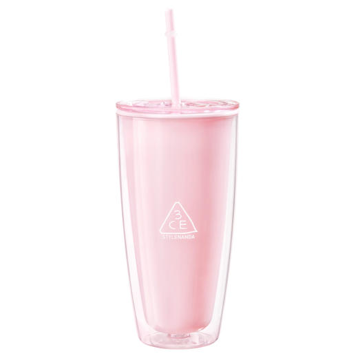 6972750300881 三熹玉3CE 三熹玉 粉色双层吸管杯 商品图0
