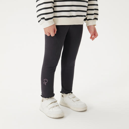 马克珍妮女童可爱印花弹力打底裤 宝宝裤子2025年春装新款250301 商品图2