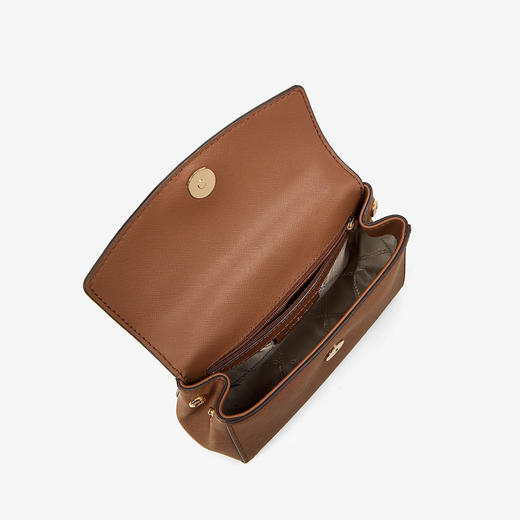 889154534971 迈克高仕MICHAEL KORS 【品牌质保】MK Ava 迷你字母Logo翻盖纯色通勤牛皮斜挎手提包 商品图3