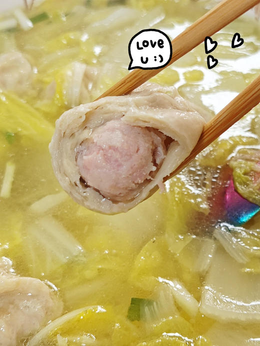 【新品】虾仁肉灌汤水面筋（10只） 商品图5