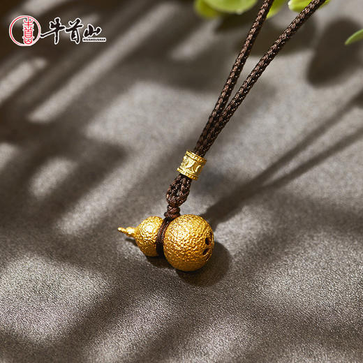 牛首山锤纹葫芦吊坠925银项链挂件本命年生日礼物送女友送闺蜜 商品图1