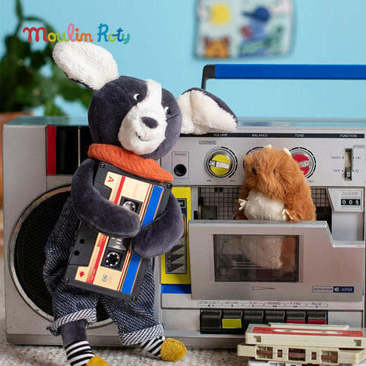 Moulin Roty 小狗普斯 多功能玩偶 适合年龄0岁+ 小狗普斯与皮鲁系列 法国玩具 684024 商品图6