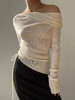 CINNAMON｜54910022 露肩解构针织上衣 [ 月白 ] 商品缩略图7