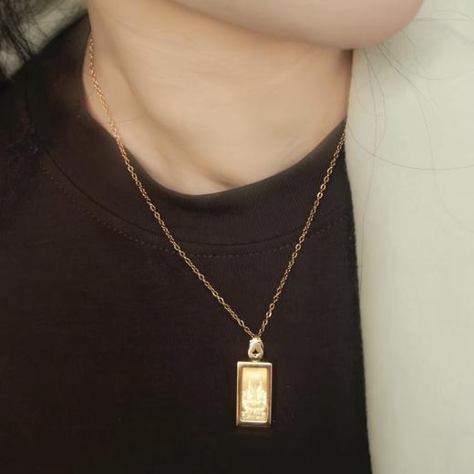 热卖中！！【湖南跨年晚会明星同款】芒果文创·LUCKY小金蛋吉字金砖吊坠（含200mg999足金金条） 商品图7