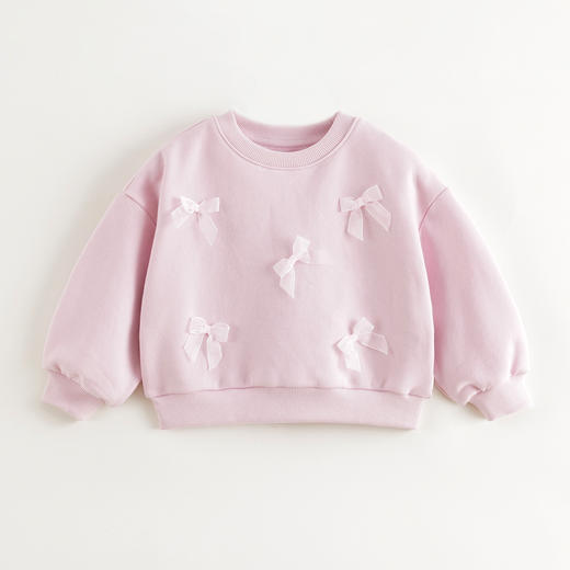 马克珍妮女童软糯甜美小蝴蝶卫衣 宝宝上衣2025年春装新款250220 商品图2