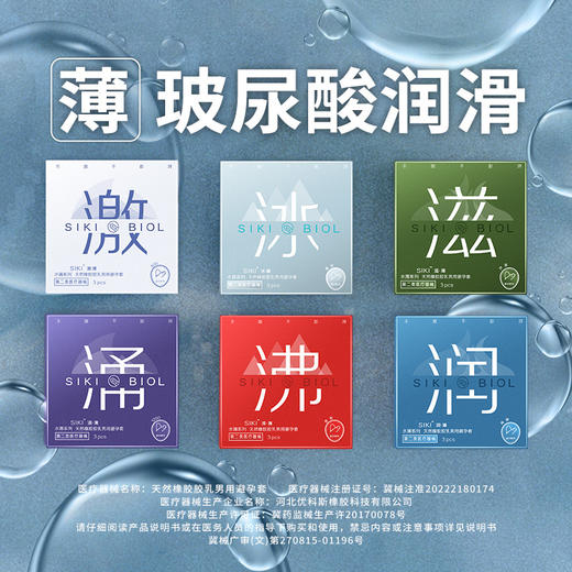【保密隐私无痕发货】SIKI私激超薄003玻尿酸安全套 水润不油腻易清洗 商品图4