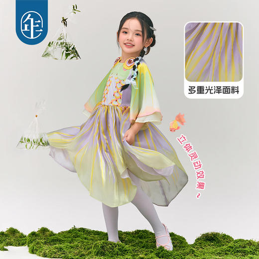 年衣童装女童连衣裙2025春季新款古装古风超仙汉服唐装儿童金玉年年连衣裙 商品图2