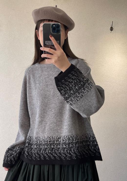 （g）提花针织毛衣 商品图2