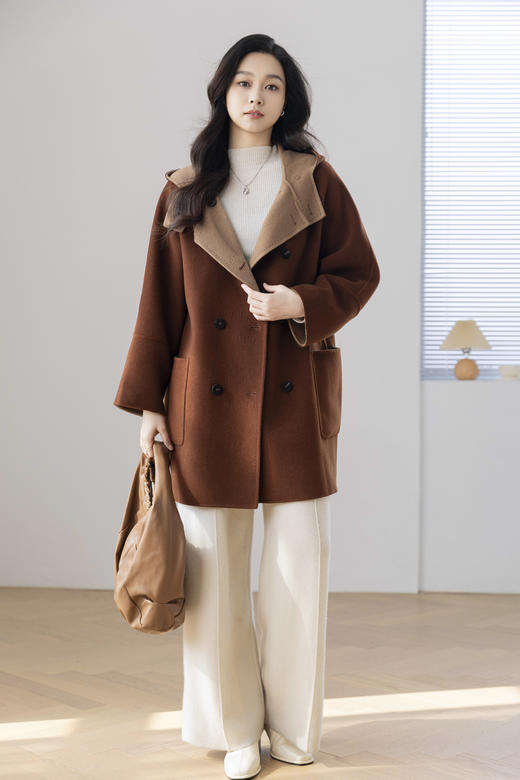 火桐hooton 高货系列 风起雅丹 30羊绒大衣3493 商品图0