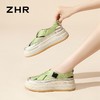 ZHR则则厚底透气板鞋女2024夏季复古时尚百搭单鞋增高罗马凉鞋女 商品缩略图1