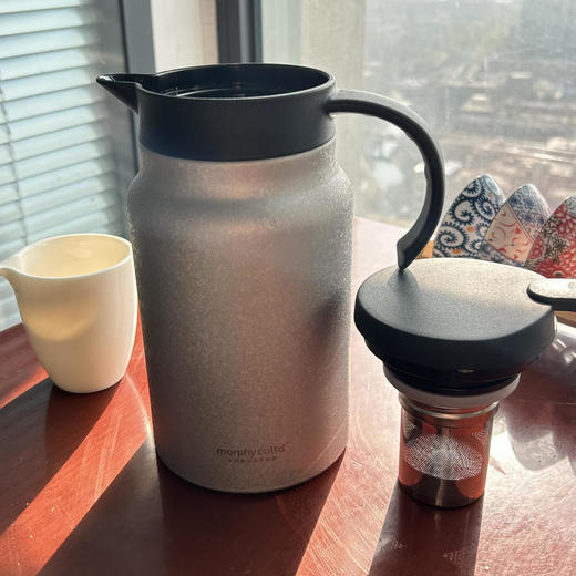 热卖！能装“万物”，保温保鲜！英国摩飞旗下品牌morphycoltd 钛合金保温杯 茶水分离 450ml/弱碱水轻钛保温壶 保冷保热 1500ml 商品图7