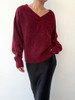 CINNAMON｜44910021 V领串珠套头毛衫  [ 赤霞珠红 ] 商品缩略图1
