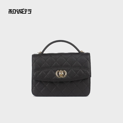 和诚行 2025新款复古小香风菱格链条单肩包女百搭气质手提包4570010 商品图3