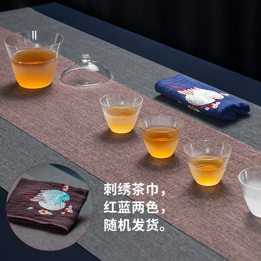 雅集防水茶席布组合（黑灰/2.5米） 商品图4