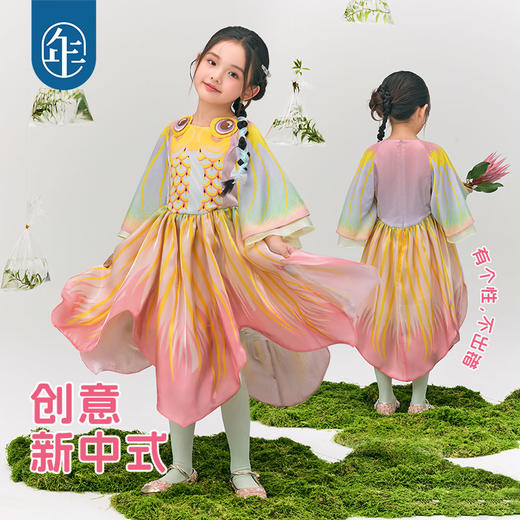年衣童装女童连衣裙2025春季新款古装古风超仙汉服唐装儿童金玉年年连衣裙 商品图1