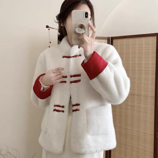 【SUSX】梅子雨新中式欧貂绒外套A05320（下单3-7天发货） 商品图2