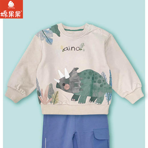 棉果果春季新品商场同款男童小毛圈圆领套头卫衣M112180225123 商品图0