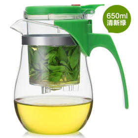 雅集玻璃壶水滴飘逸杯650ml（清新绿）