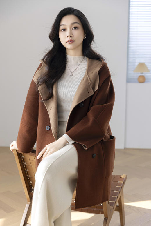 火桐hooton 高货系列 风起雅丹 30羊绒大衣3493 商品图4