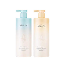阿道夫（ADOLPH）天然香植物洗发水护发素套装400ml×2瓶（头皮控油+芯韧柔滑）
