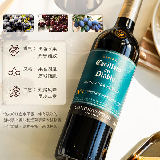 【曼联指定合作品牌】干露红魔鬼深蓝系列 智利原瓶进口 13.5%vol 商品图8
