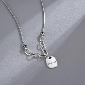 子佩集S925银【前卫之旅】项链纯银【YGTL009】原创2方块2501