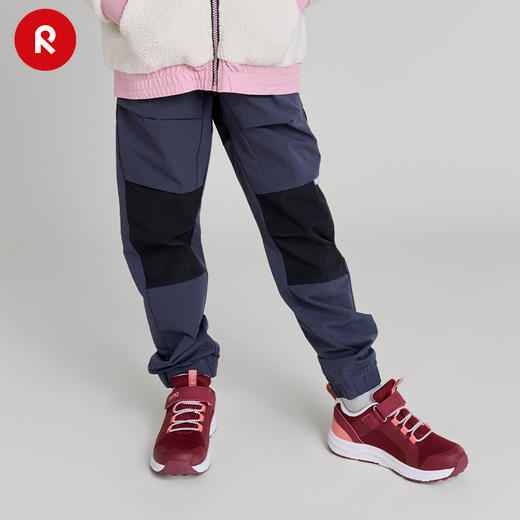 reima男女儿童户外运动裤大童2024春季新款拼接耐磨休闲拒水长裤 商品图0