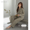 可人儿原创设计新款超柔缎女士睡衣春秋长袖时尚可外出家居服套装 商品缩略图0