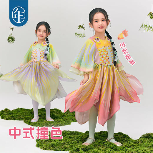 年衣童装女童连衣裙2025春季新款古装古风超仙汉服唐装儿童金玉年年连衣裙 商品图4