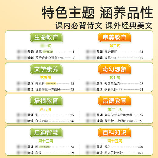 【时光学】晨诵晚读2.0（1-6年级）+打卡册  商品图2