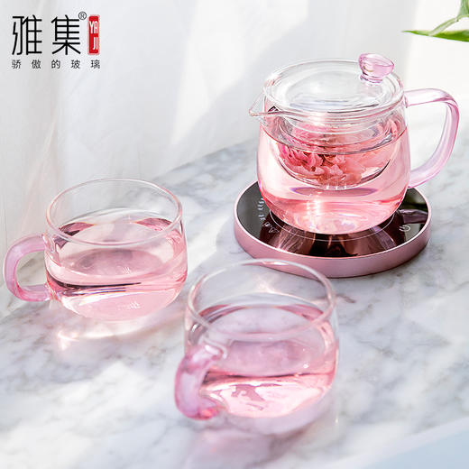 雅集玻璃杯单杯颜品杯200ml(樱粉) 商品图1