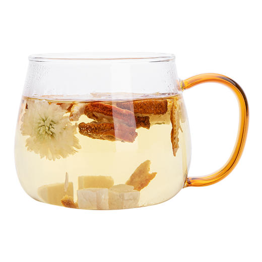 雅集玻璃杯容天杯400ml（琥珀把） 商品图0