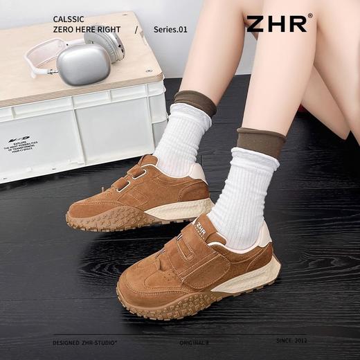 ZHR则则增高魔术贴休闲鞋厚底耐磨女鞋春季新款ins百搭运动休闲鞋 商品图7