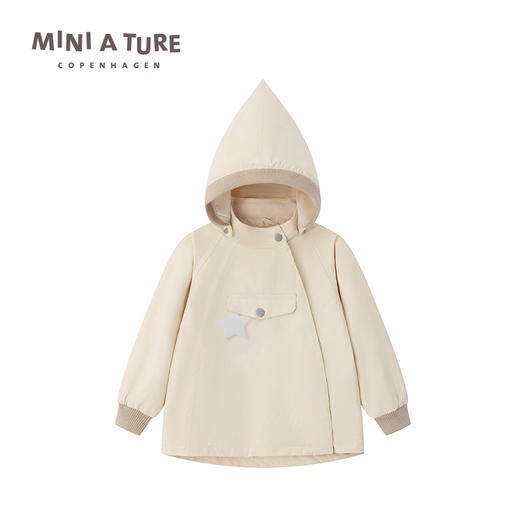 25新款 | 丹麦Mini a ture春秋薄款童装精灵帽夹克薄款防水外套夹克（非绒里）18m+ 商品图0