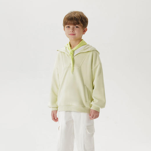 马克珍妮男童元气运动连帽卫衣儿童宽松上衣2025年春装新款250052 商品图1