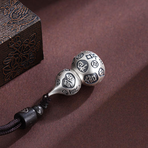 子佩集S999银【福禄圆满】套链纯银【DZ1120】仿古原创作品可打开葫芦项链2501 商品图4