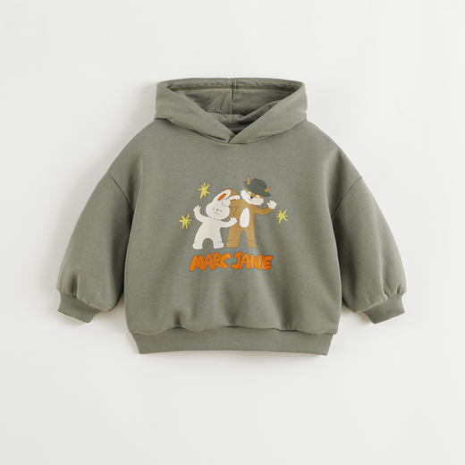 马克珍妮男女童松鼠印花连帽卫衣 宝宝外套2025年春装新款250035 商品图2