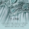 【林栖设计小店】手钩花钉珠真丝裙2025春季新品收腰花仙子披肩袖连衣裙女1951054 商品缩略图3