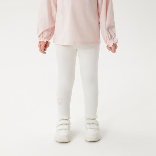 马克珍妮女童可爱印花弹力打底裤 宝宝裤子2025年春装新款250301 商品图1