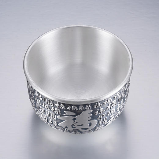 子佩集S999银【百福兴宁】茶杯摆件纯银【DLCB021】茶具仿古大杯摆件2501 商品图4