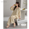 可人儿原创设计新款泡泡绵女士睡衣春秋长袖时尚可外出家居服套装 商品缩略图0