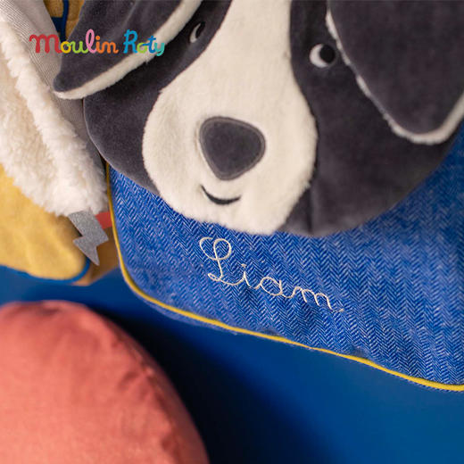 Moulin Roty 小狗普斯儿童背包 儿童背包 适合年龄3岁+ 小狗普斯与皮鲁系列 法国玩具 684018 商品图2