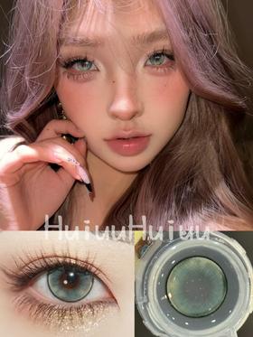 【大直径半年抛】LOVEIIKIRA-铃香幽兰绿-14.5mm【半年抛 0-1000度 含有525/575】着色13.9mm