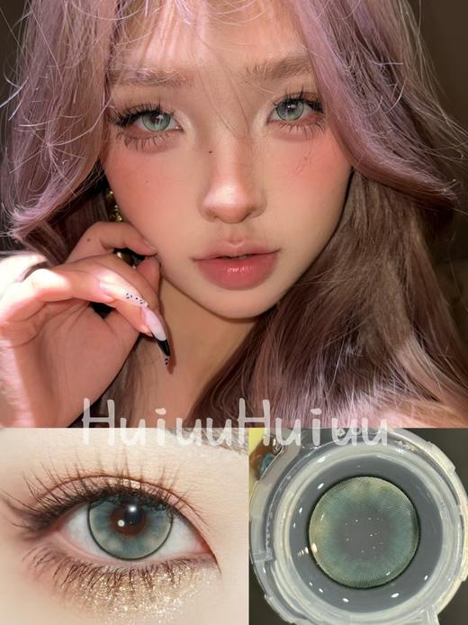 【大直径半年抛】LOVEIIKIRA-铃香幽兰绿-14.5mm【半年抛 0-1000度 含有525/575】着色13.9mm 商品图0