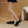HARSON 【B3F】 哈森2025春季新品女鞋厚底高跟乐福鞋漆皮亮面深口单鞋HS257150 商品缩略图2