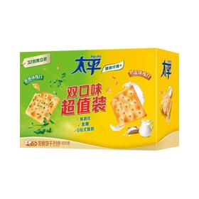 太平 梳打发酵饼干礼盒(香葱口味400g+奶盐口味400g) 800g/盒