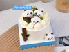 熊猫款4英寸小生日蛋糕一个【只赠送餐具一套】 商品缩略图0